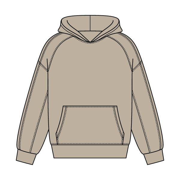 Boxy Seamed Hoodie - The Collegiate Lineup