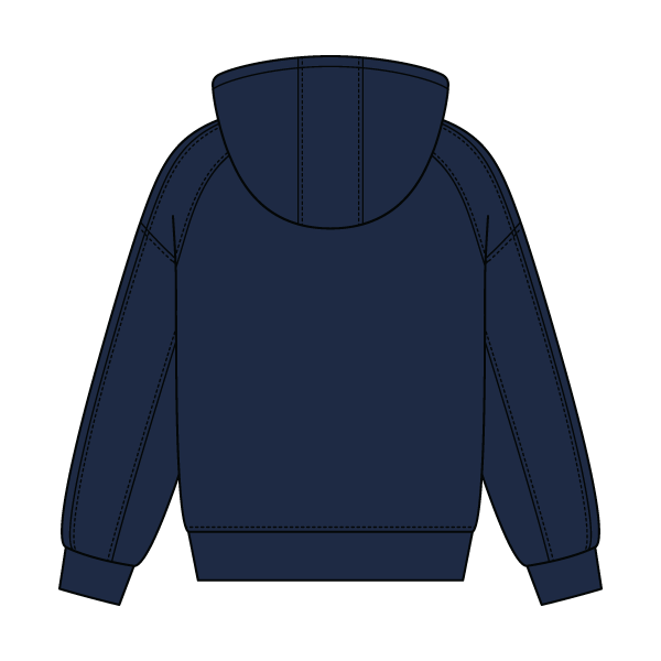 Boxy Seamed Hoodie - The Collegiate Lineup