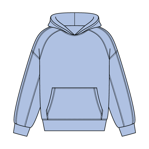 Boxy Seamed Hoodie - The Collegiate Lineup
