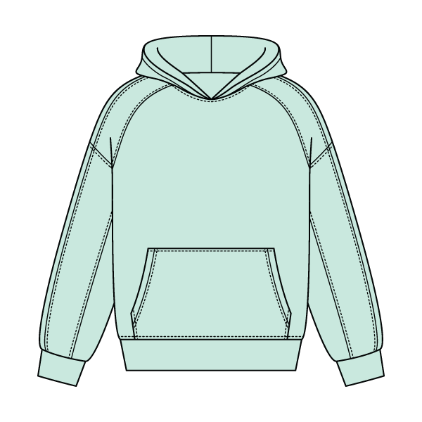 Boxy Seamed Hoodie - The Collegiate Lineup