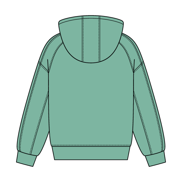 Boxy Seamed Hoodie - The Collegiate Lineup
