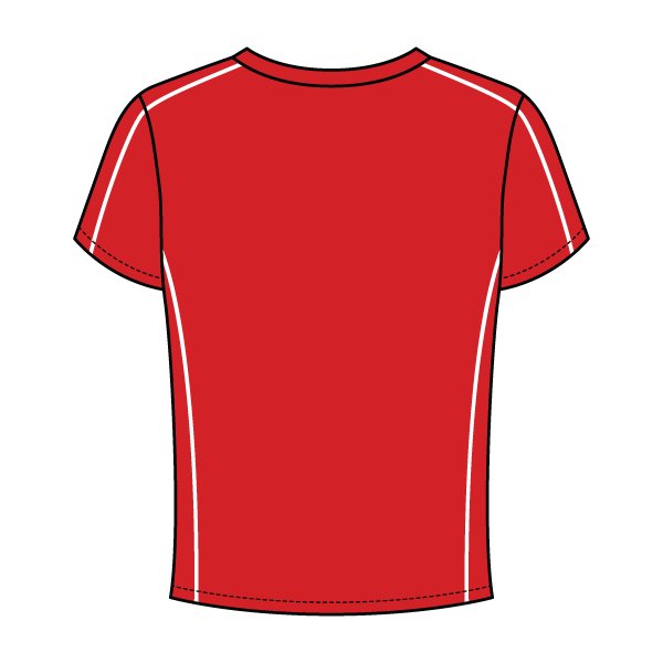 Women’s Contrast Panel Baby Tee - The Collegiate Lineup
