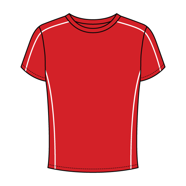 Women’s Contrast Panel Baby Tee - The Collegiate Lineup