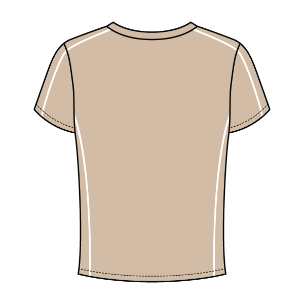 Women’s Contrast Panel Baby Tee - The Collegiate Lineup