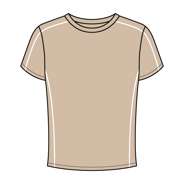 Women’s Contrast Panel Baby Tee - The Collegiate Lineup