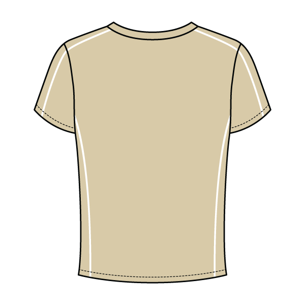 Women’s Contrast Panel Baby Tee - The Collegiate Lineup