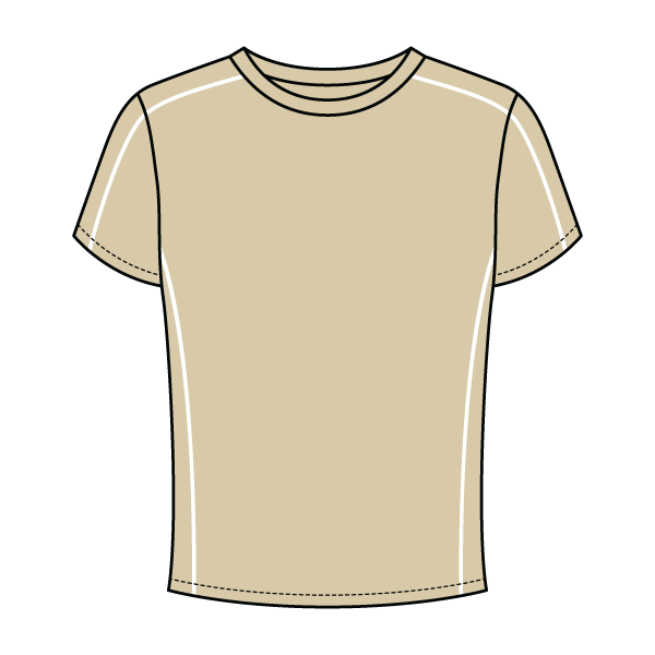 Women’s Contrast Panel Baby Tee - The Collegiate Lineup
