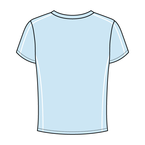 Women’s Contrast Panel Baby Tee - The Collegiate Lineup