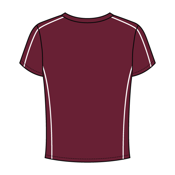 Women’s Contrast Panel Baby Tee - The Collegiate Lineup