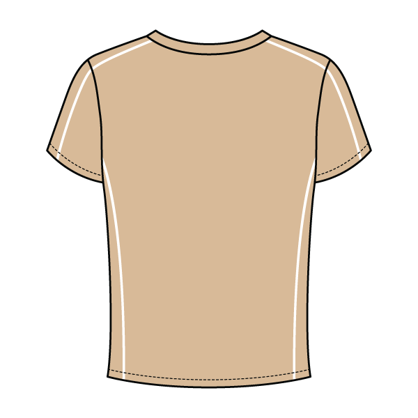 Women’s Contrast Panel Baby Tee - The Collegiate Lineup