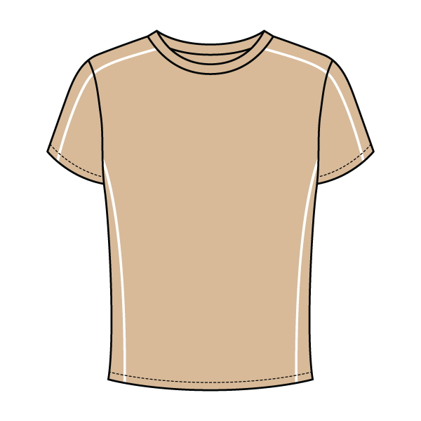 Women’s Contrast Panel Baby Tee - The Collegiate Lineup