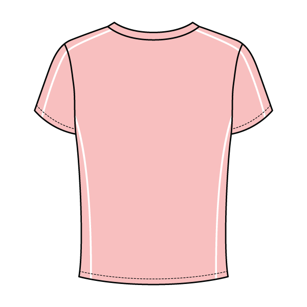 Women’s Contrast Panel Baby Tee - The Collegiate Lineup