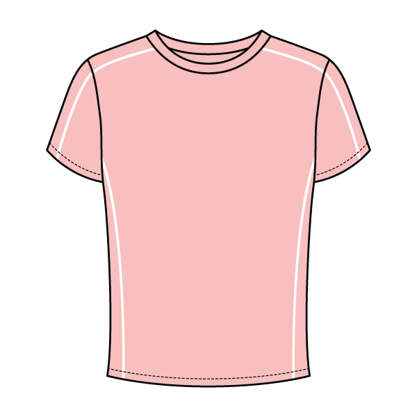 Women’s Contrast Panel Baby Tee - The Collegiate Lineup