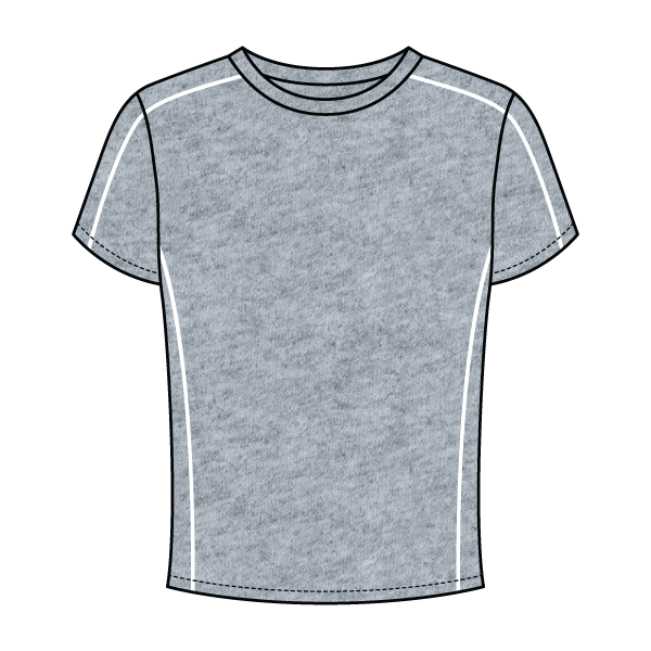 Women’s Contrast Panel Baby Tee - The Collegiate Lineup