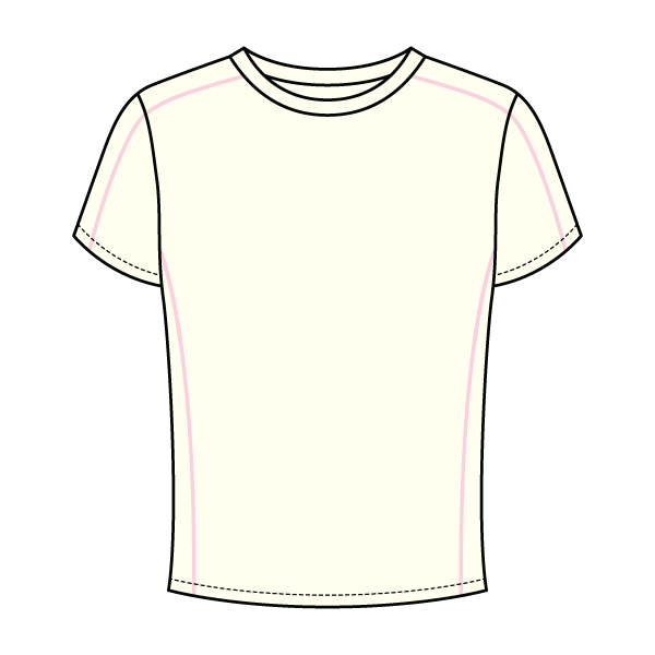 Women’s Contrast Panel Baby Tee - The Collegiate Lineup