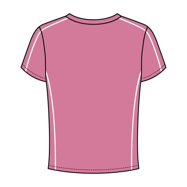 Women’s Contrast Panel Baby Tee - The Collegiate Lineup
