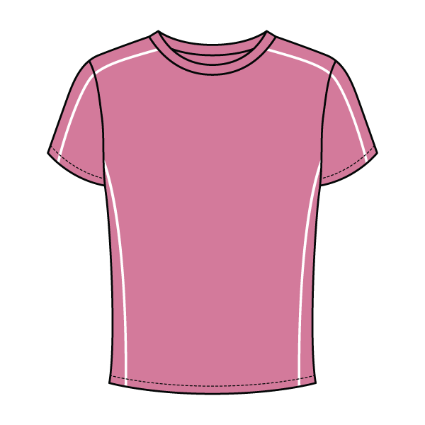 Women’s Contrast Panel Baby Tee - The Collegiate Lineup