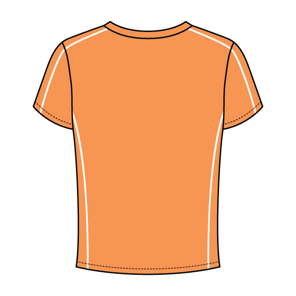 Women’s Contrast Panel Baby Tee - The Collegiate Lineup