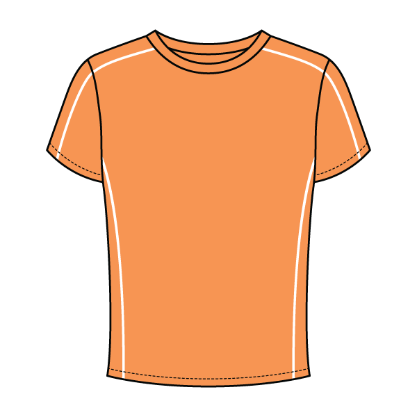 Women’s Contrast Panel Baby Tee - The Collegiate Lineup