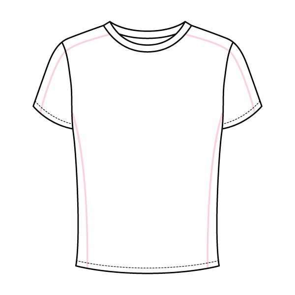 Women’s Contrast Panel Baby Tee - The Collegiate Lineup