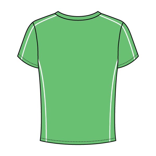 Women’s Contrast Panel Baby Tee - The Collegiate Lineup