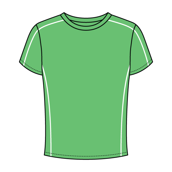 Women’s Contrast Panel Baby Tee - The Collegiate Lineup
