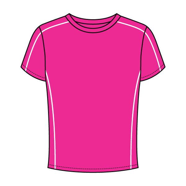 Women’s Contrast Panel Baby Tee - The Collegiate Lineup