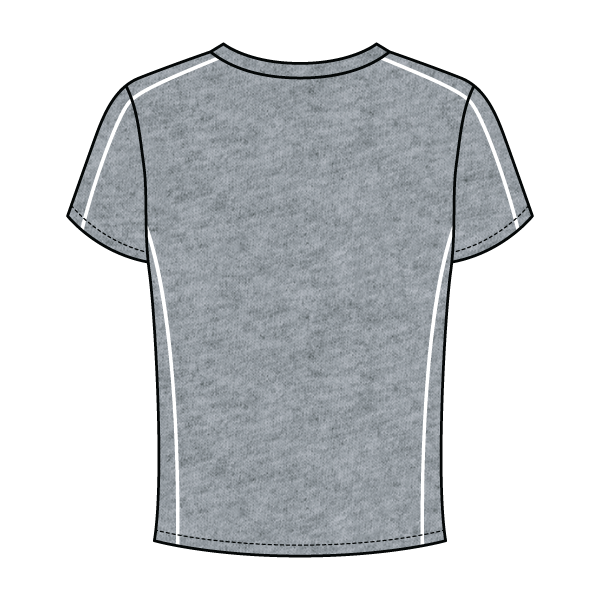 Women’s Contrast Panel Baby Tee - The Collegiate Lineup