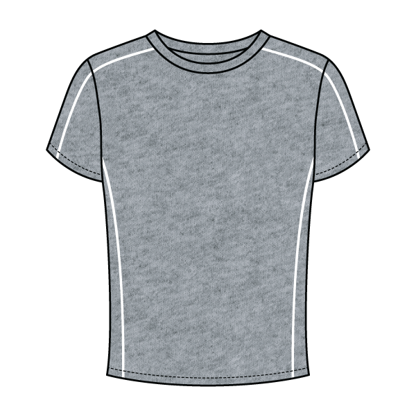 Women’s Contrast Panel Baby Tee - The Collegiate Lineup