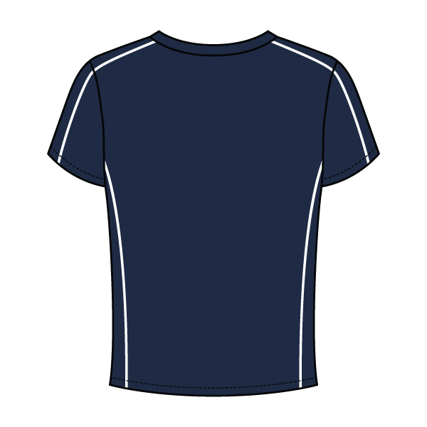 Women’s Contrast Panel Baby Tee - The Collegiate Lineup