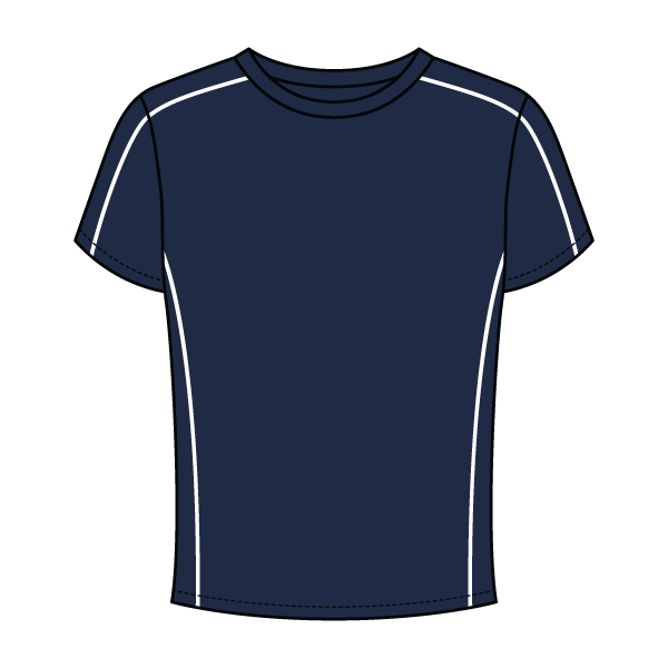 Women’s Contrast Panel Baby Tee - The Collegiate Lineup