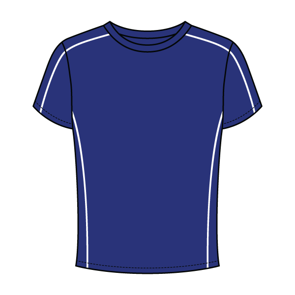 Women’s Contrast Panel Baby Tee - The Collegiate Lineup