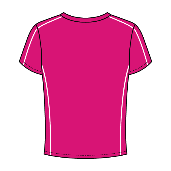 Women’s Contrast Panel Baby Tee - The Collegiate Lineup