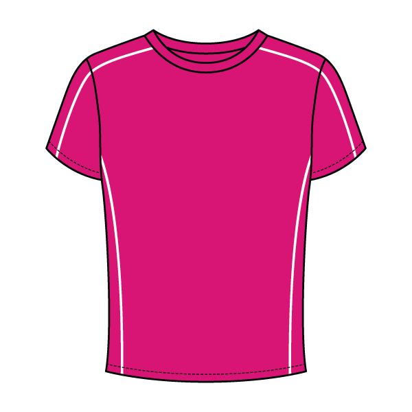 Women’s Contrast Panel Baby Tee - The Collegiate Lineup