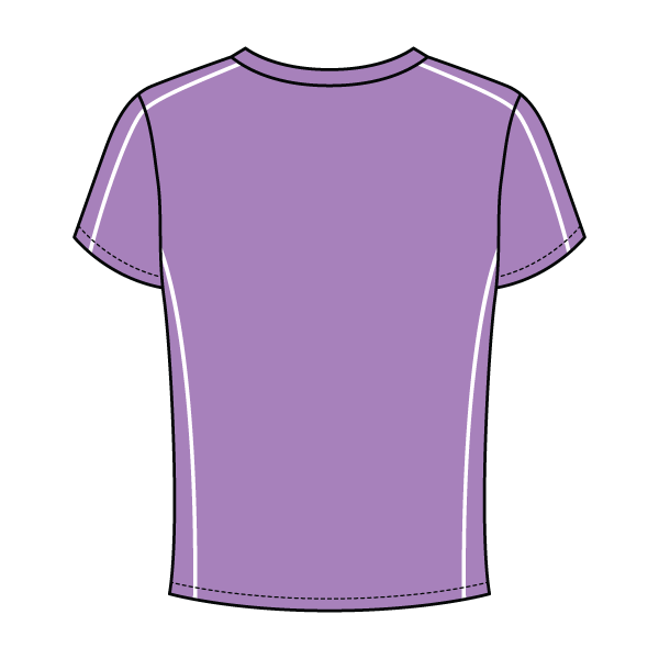 Women’s Contrast Panel Baby Tee - The Collegiate Lineup