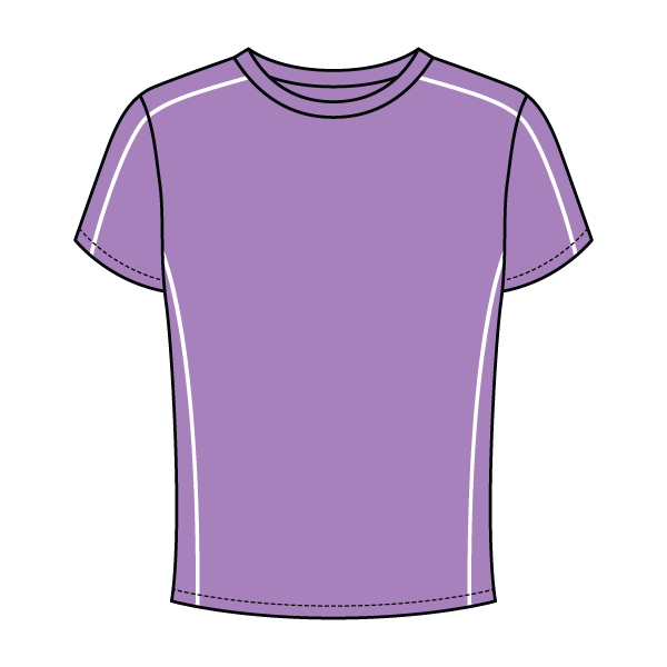 Women’s Contrast Panel Baby Tee - The Collegiate Lineup