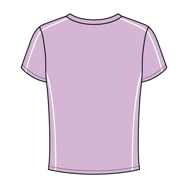 Women’s Contrast Panel Baby Tee - The Collegiate Lineup