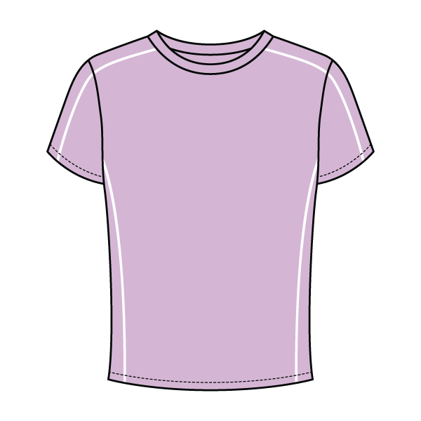 Women’s Contrast Panel Baby Tee - The Collegiate Lineup