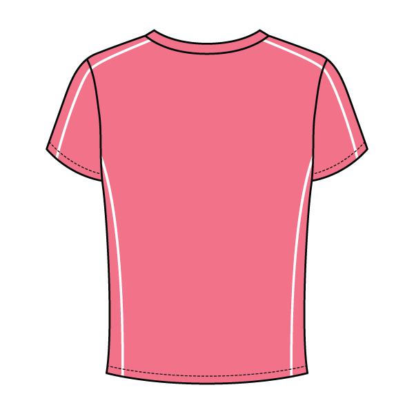 Women’s Contrast Panel Baby Tee - The Collegiate Lineup