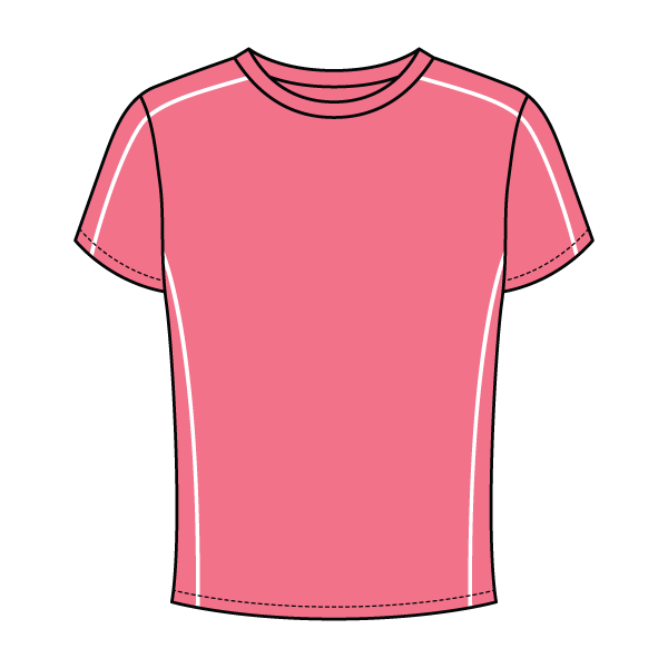 Women’s Contrast Panel Baby Tee - The Collegiate Lineup