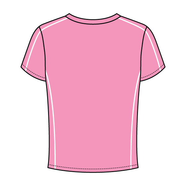 Women’s Contrast Panel Baby Tee - The Collegiate Lineup