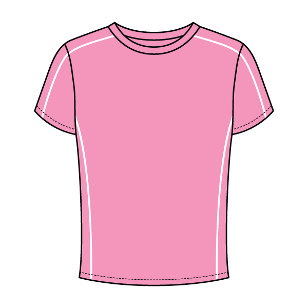 Women’s Contrast Panel Baby Tee - The Collegiate Lineup