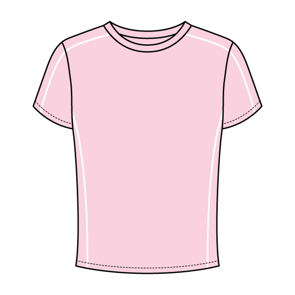 Women’s Contrast Panel Baby Tee - The Collegiate Lineup