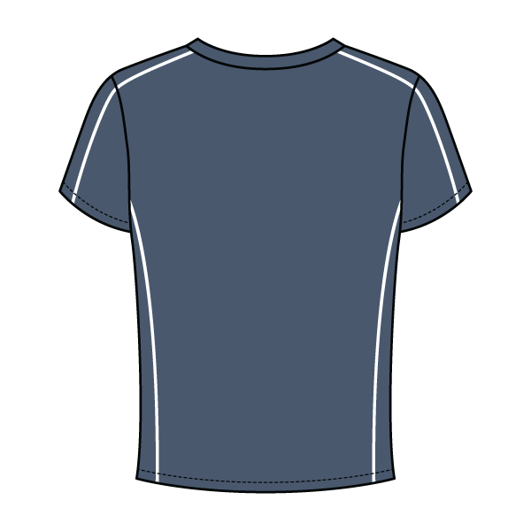 Women’s Contrast Panel Baby Tee - The Collegiate Lineup