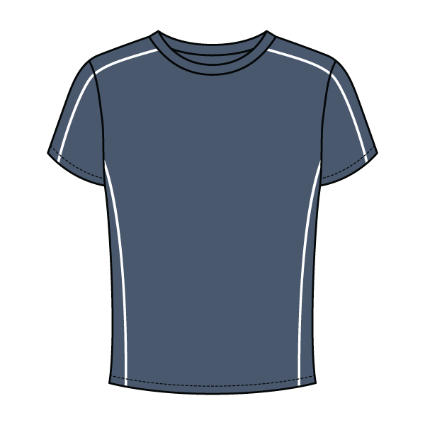 Women’s Contrast Panel Baby Tee - The Collegiate Lineup