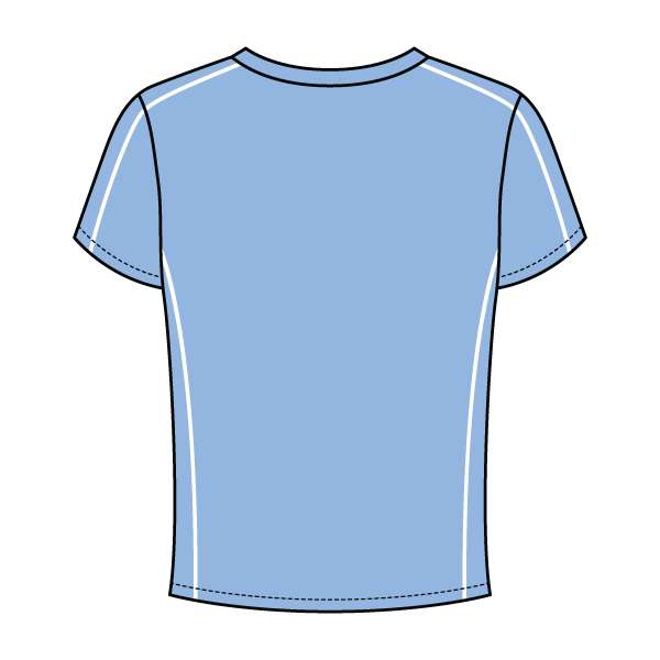 Women’s Contrast Panel Baby Tee - The Collegiate Lineup