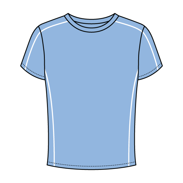 Women’s Contrast Panel Baby Tee - The Collegiate Lineup