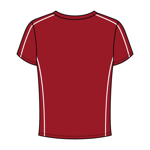 Women’s Contrast Panel Baby Tee - The Collegiate Lineup
