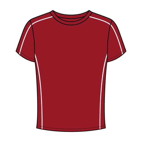 Women’s Contrast Panel Baby Tee - The Collegiate Lineup