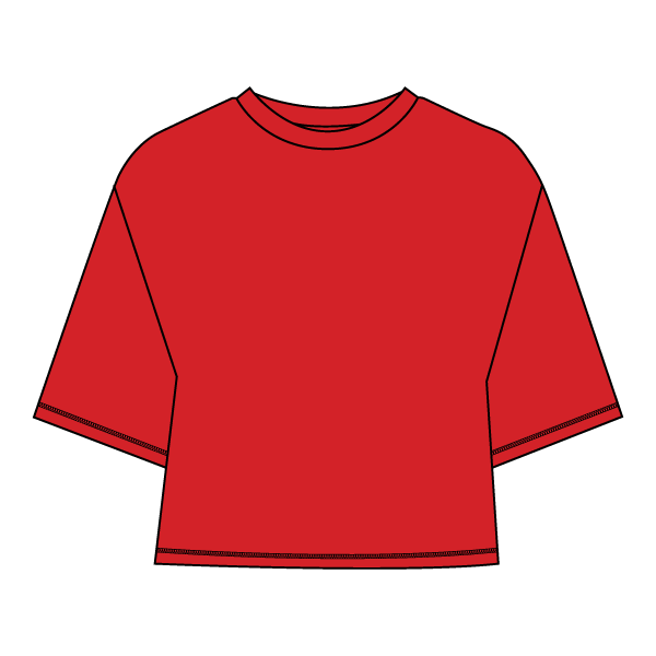 Women’s Oversized Boxy Cropped T-Shirt